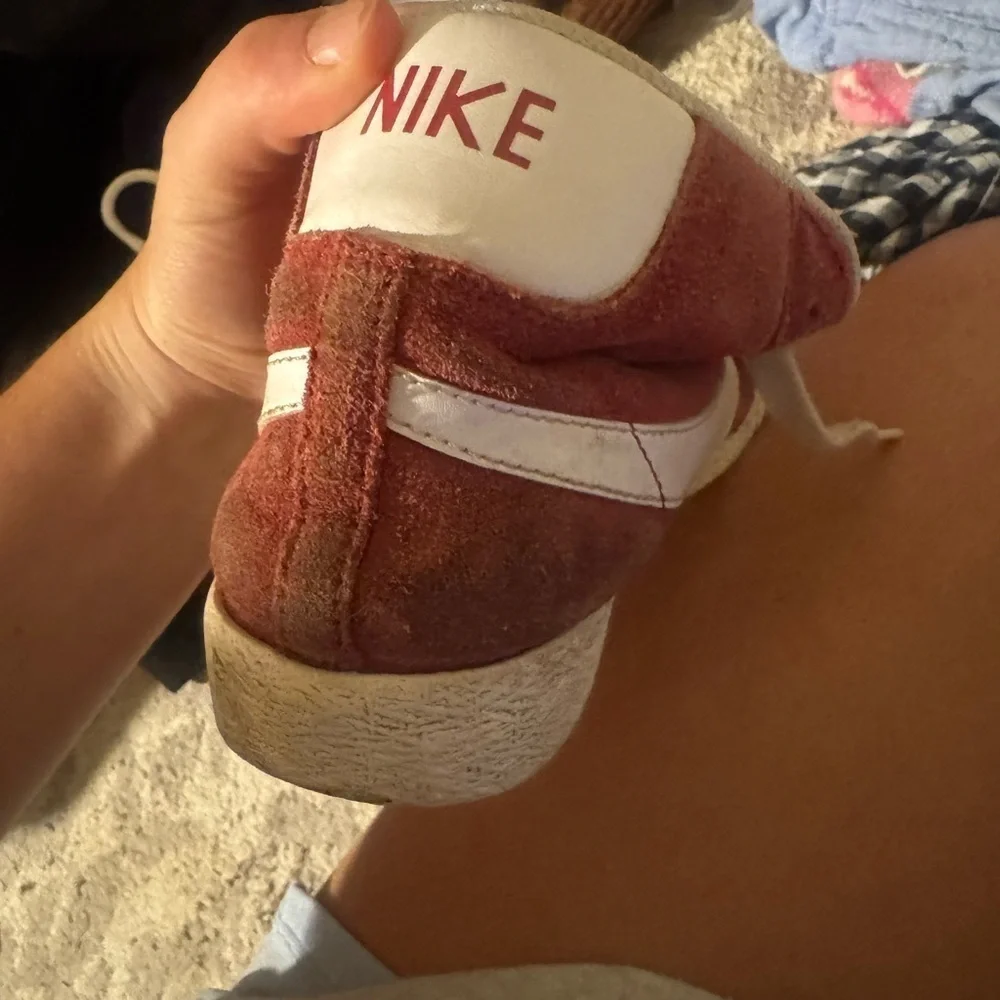 Nike Kids Red and White Sneakers